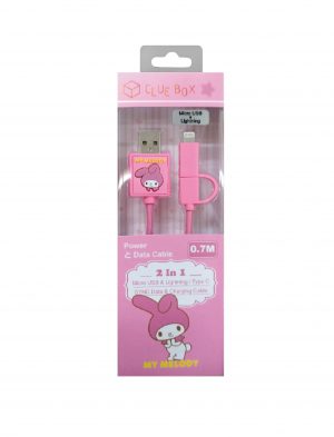 2-In-1 Sync Data and Charging Cable - My Melody (Lightning)