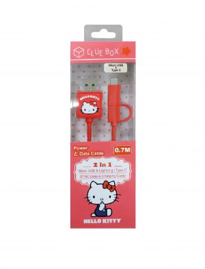 2-In-1 Sync Data and Charging Cable - Hello Kitty (Type C)