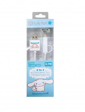 2-In-1 Sync Data and Charging Cable - Cinnamoroll (Type C)