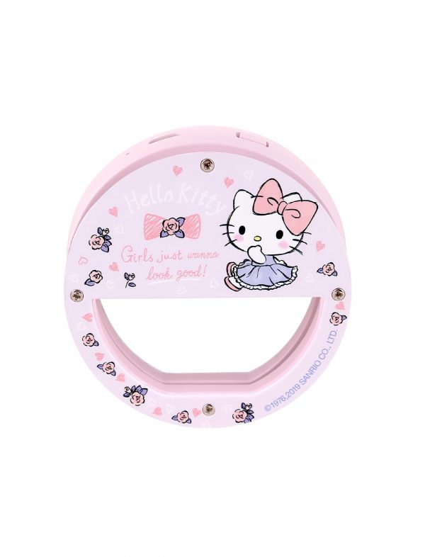 Portable Clip-On Selfie Circle Light - Hello Kitty