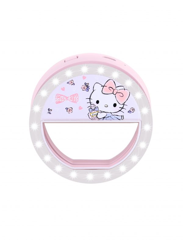 Portable Clip-On Selfie Circle Light - Hello Kitty