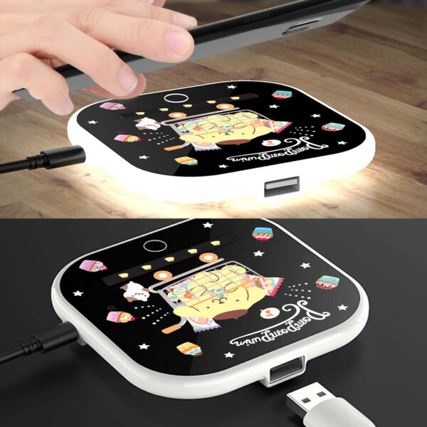 2 IN 1 - 15W Wireless Charging Pad And Light - POMPOMPURIN - Image 3