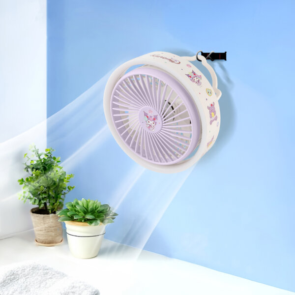 Desktop Fan with Light - Kuromi - Image 3
