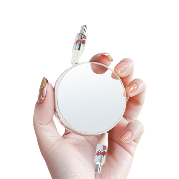 Retractable USB-C Data Sync/ Charging Cable - RURURUGAKUEN - Image 3