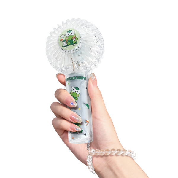 Double Blade Transparent Portable Fan - Kerokerokeroppi - Image 4