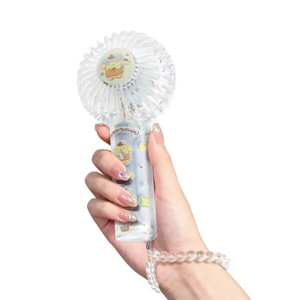 Double Blade Transparent Portable Fan - Pompompurin - Image 4