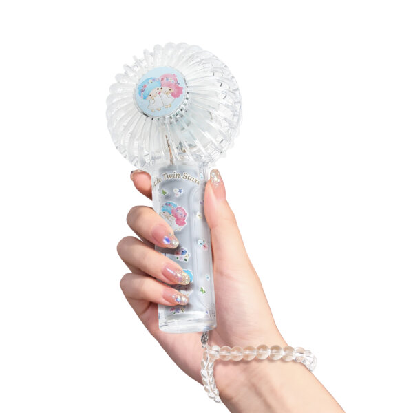 Double Blade Transparent Portable Fan - Little Twin Stars - Image 4