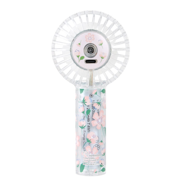 Double Blade Transparent Portable Fan - (Nordezer)Springtime - Image 3