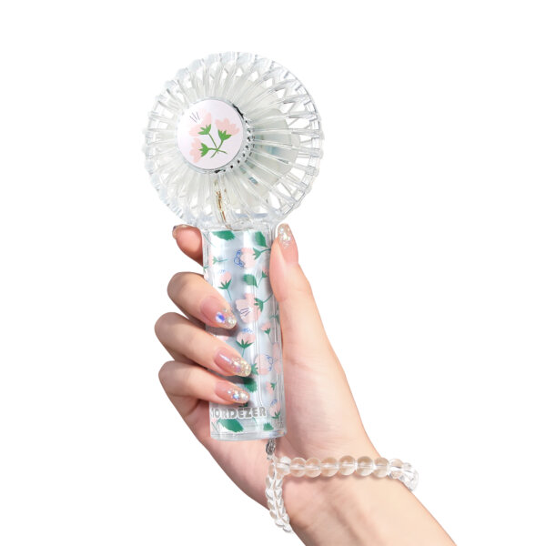 Double Blade Transparent Portable Fan - (Nordezer)Springtime - Image 5