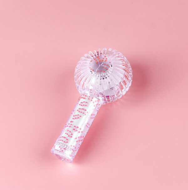 Double Blade Transparent Portable Fan - (Nordezer)Polkaberries