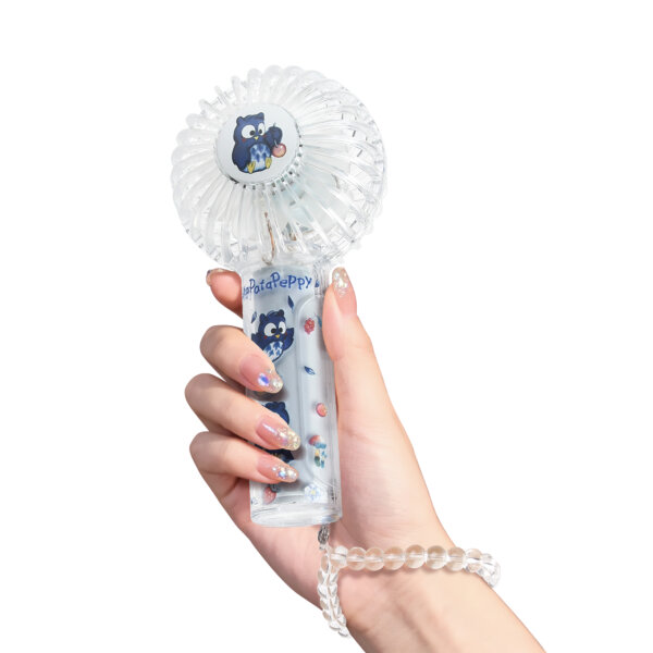 Double Blade Transparent Portable Fan - PataPataPeppy - Image 4